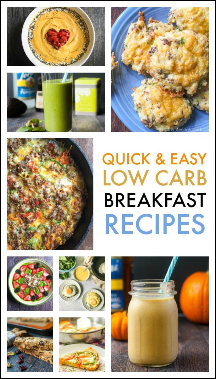 Some of my most popular posts are my low carb breakfast recipes. I have so many delicious things to try for a quick and easy breakfast. Check them out below. 