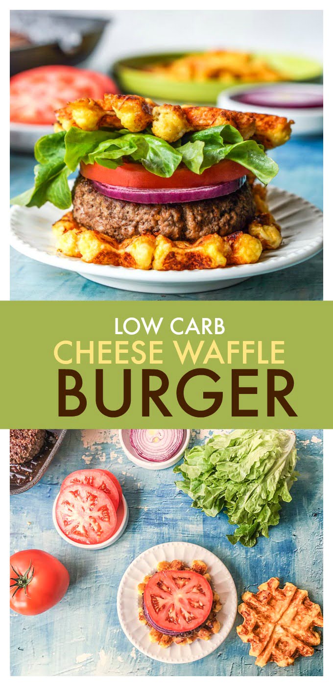Low Carb Cheese Waffle Burger A Great Gluten Free Bun! My Life Cookbook