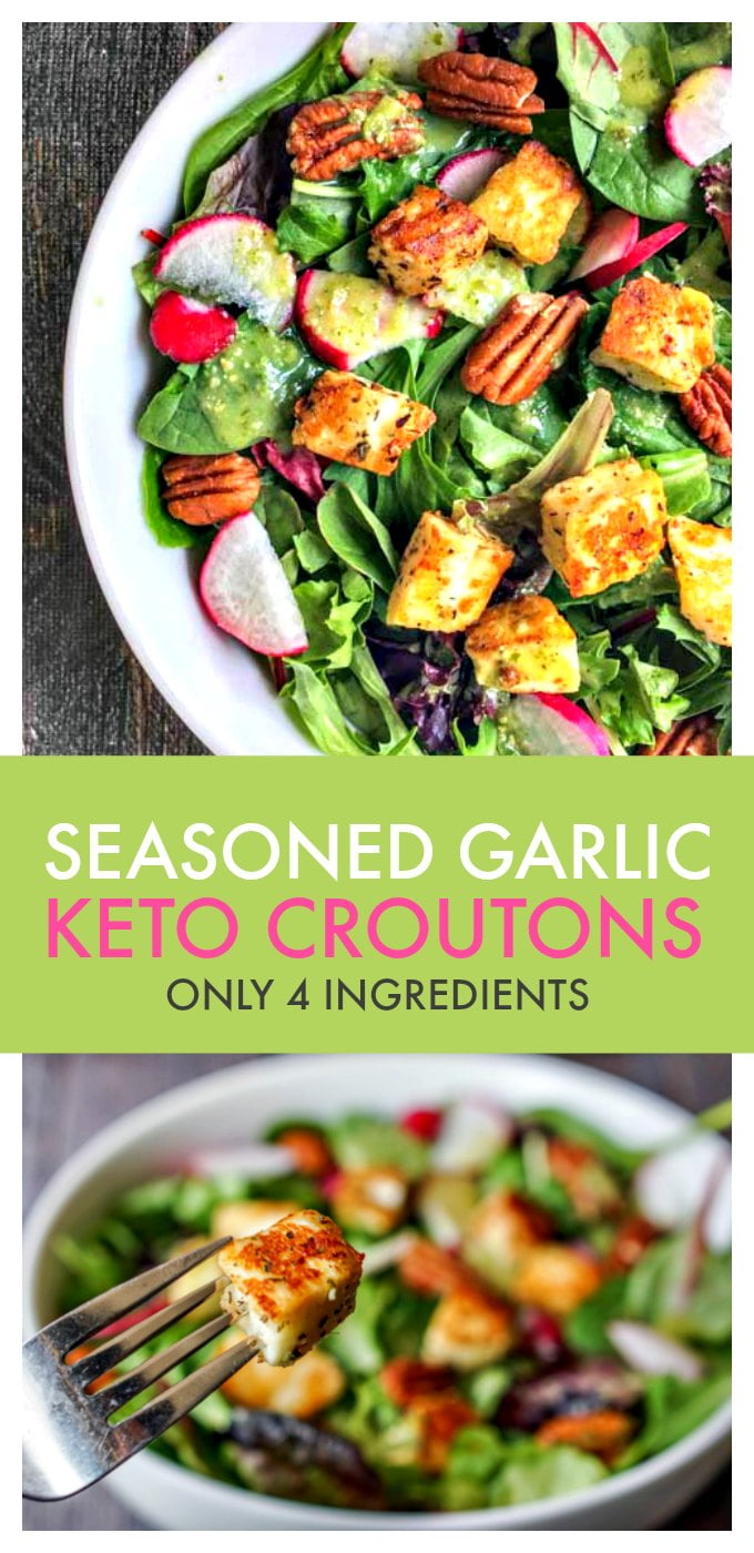 Seasoned Garlic Keto Croutons Only 4 Ingredients Needed! My Life Cookbook