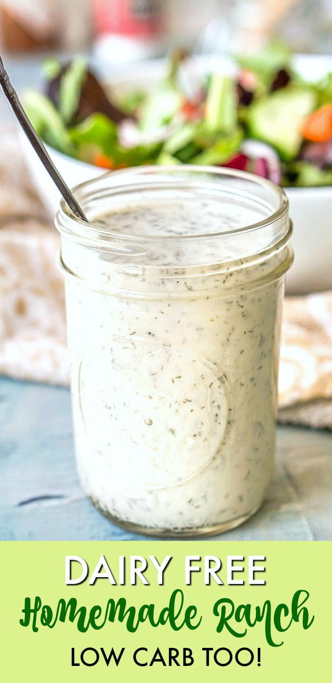 Dairy Free Homemade Ranch Dressing Low Carb Too! My Life Cookbook