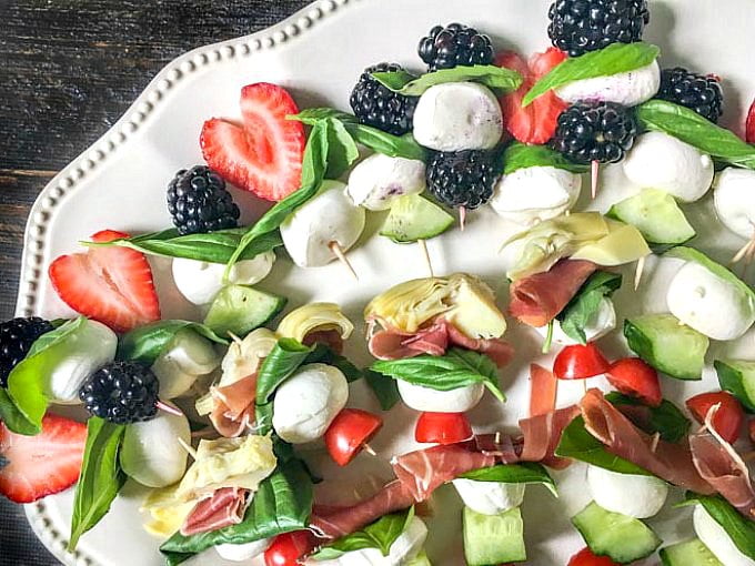 Easy Caprese Kebabs Healthy Low Carb Appetizers For Summer