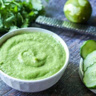 Cold Cucumber Soup with Avocado & Lime - feature of soup