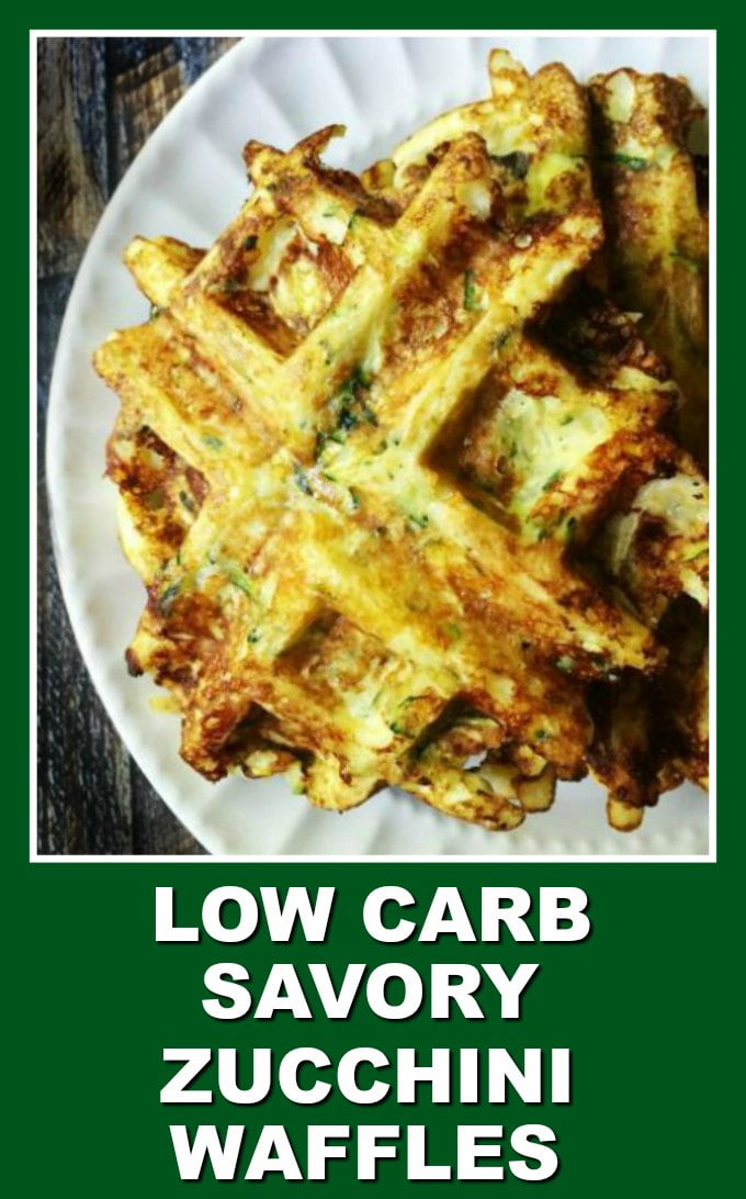 Savory Keto Zucchini Waffles Recipe 5 Ingredients, Gluten Free Chaffles