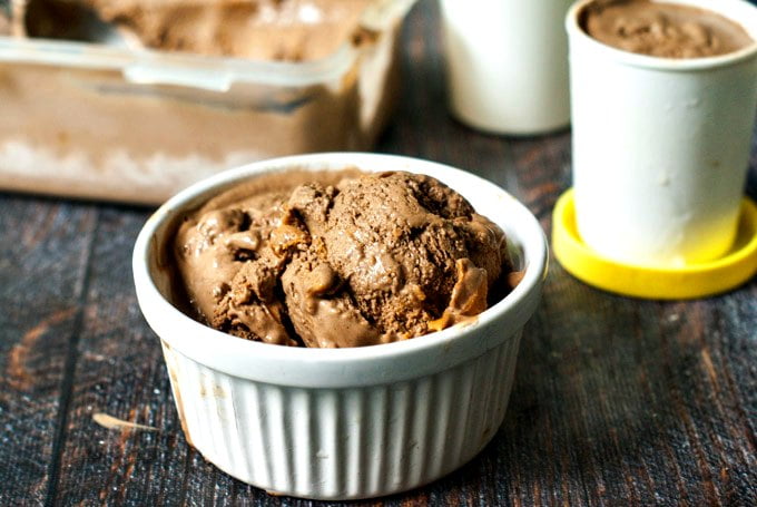 If you crave ice cream in the summer like I do, you will love this low carb chocolate peanut butter ice cream! It's rich and creamy and has that great tasty combination of chocolate and peanut butter. Only only 4.5g net carbs per serving!