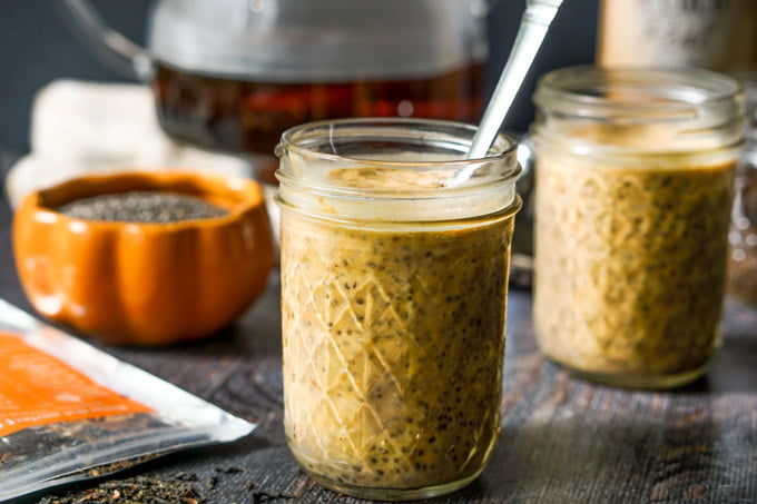 This pumpkin chai chia breakfast pudding has all that you need for a healthy breakfast. It's low carb, high fiber and has a little caffeine kick from the chai tea! And it's only 3.7g net carbs per serving!