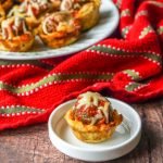 These low carb meatball sub cups are perfect finger food for your next football party. Each gluten free cup is like a mini meatball sub with a tasty bread cup, marinara sauce, meatballs and cheese. Only 2.4g net carbs per cup.