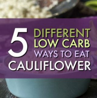 Cauliflower is a low carb dieters best friend. Even if you don't like the taste of cauliflower, when prepared right it can be actually craveable! Check out these 5 low carb ways to eat cauliflower and try 1 today!