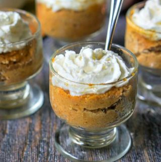 One bite and you will be hooked on this low carb mini pumpkin pie. Especially because it it only takes 5 minutes from start to finished and has 2.4g net carbs per serving!