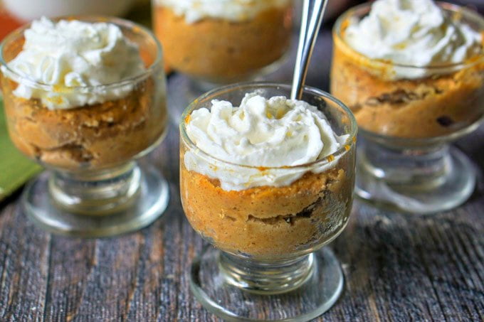 One bite and you will be hooked on this low carb mini pumpkin pie. Especially because it it only takes 5 minutes from start to finished and has 2.4g net carbs per serving!