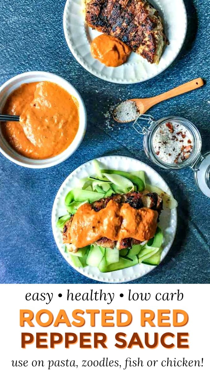 Healthy Roasted Red Pepper Sauce Easy Low Carb Sauce Or Condiment