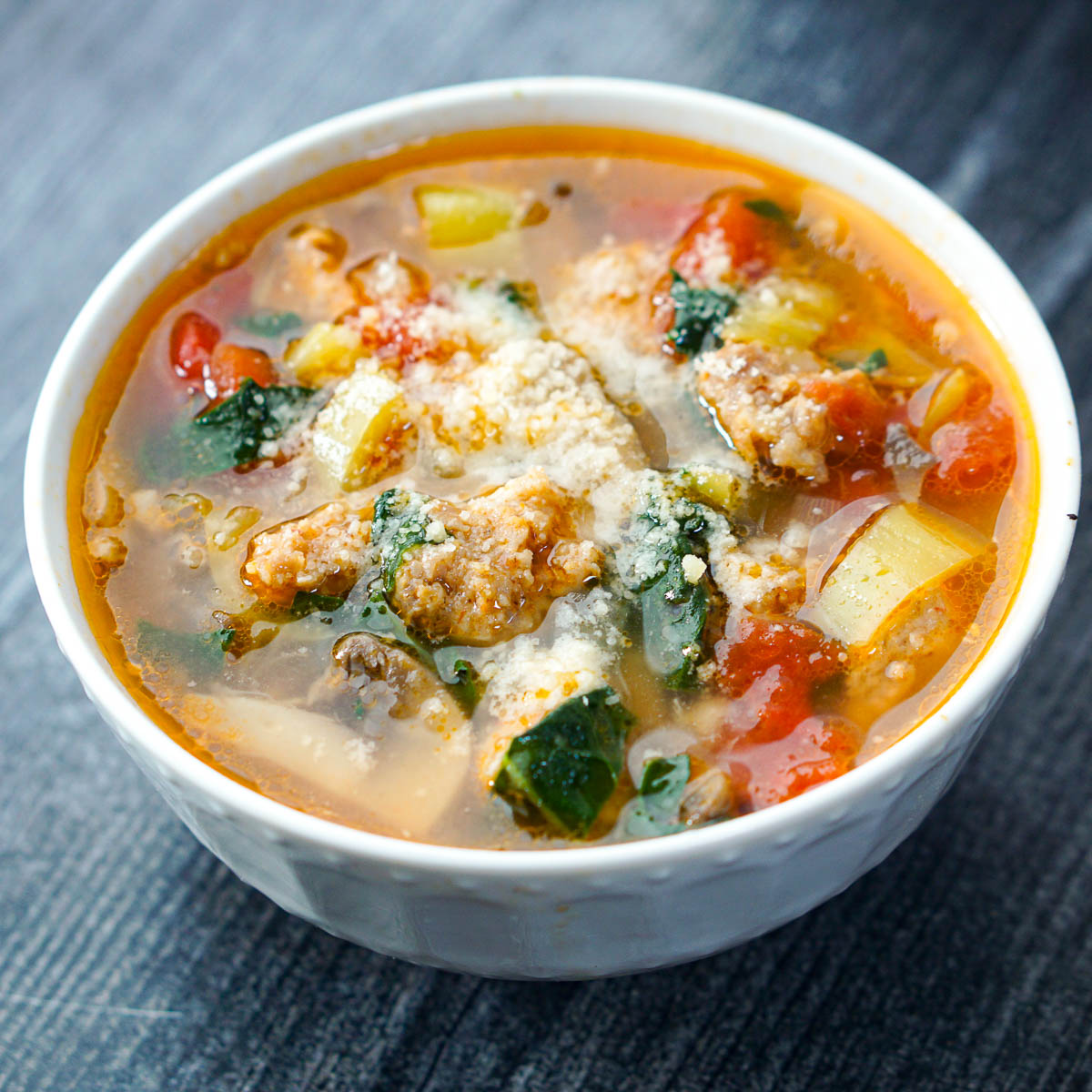 Easy Sausage and Peppers Soup