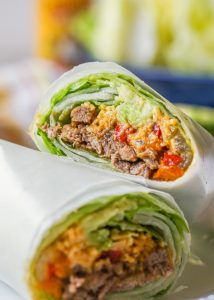 Low Carb Lettuce Wrap Fajita Burrito - An Easy Keto Lunch! | My Life ...