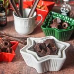 This low carb keto chocolate candy are the easiest thing to make. Just a few ingredients and you can make a tasty low carb Christmas gift or just snack to have on hand while on a low carb diet. Each chocolate candy has only 0.3g net carbs.