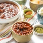 This easy shredded beef chili in the Instant Pot recipe is not only super tasty but very versatile. Eat like you would a bowl of chili or use for quesadillas or burritos. Also tastes great over rice or cauliflower rice. Only 7.1g net carbs and you can also make it in the slow cooker.