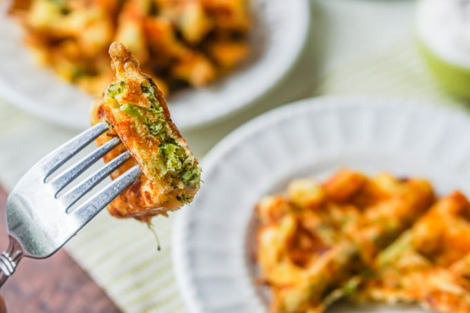 If you are looking for an easy low carb breakfast or snack, try these low carb broccoli & cheddar waffles. Only a few ingredients and you have a savory, gluten free waffle everyone will love. Only 1.7g net carbs per serving.