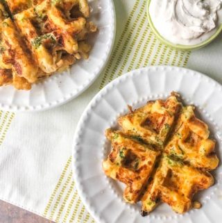 If you are looking for an easy low carb breakfast or snack, try these low carb broccoli & cheddar waffles. Only a few ingredients and you have a savory, gluten free waffle everyone will love. Only 1.7g net carbs per serving.