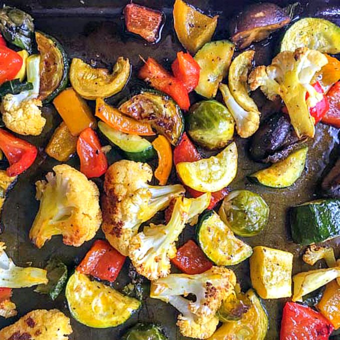 These red palm oil roasted winter vegetables are a healthy and tasty side dish you can easy whip up any day of the week. The red palm oil is a superfood and coupled with seasonly vegetables makes for a healthy dish.