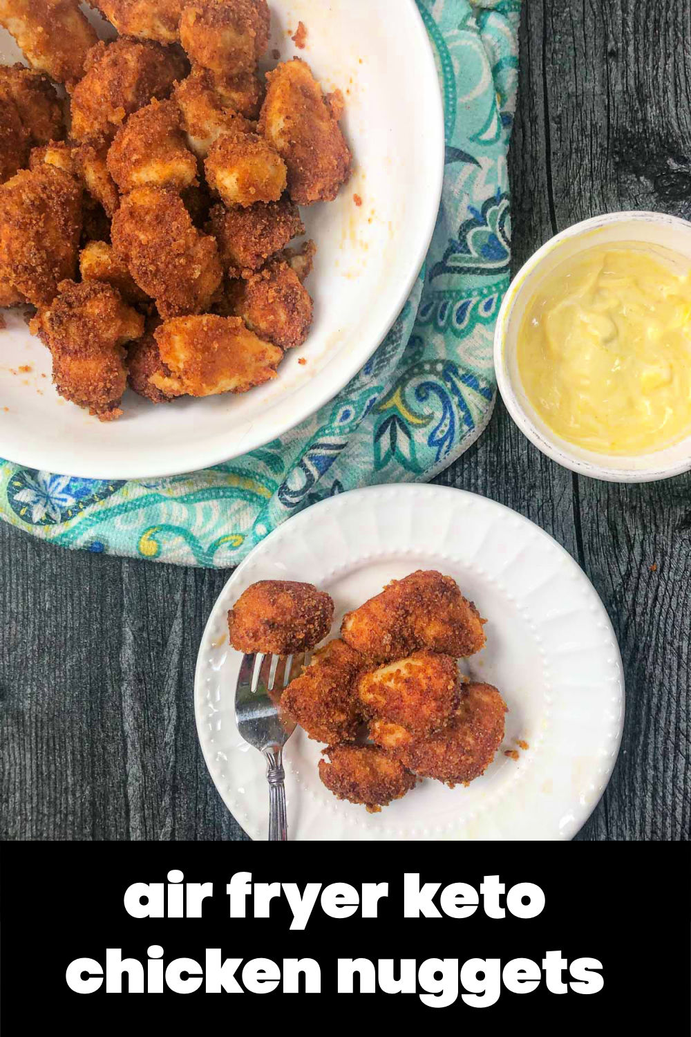 Air Fryer Keto Chicken Nuggets Recipe - gluten free and low carb!