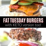 Fat Tuesday Burgers with text
