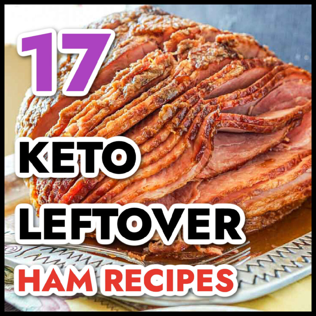 A picture of a sliced ham with text overlay.