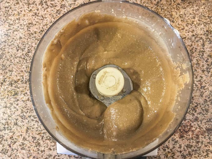 Food processor with sunflower butter