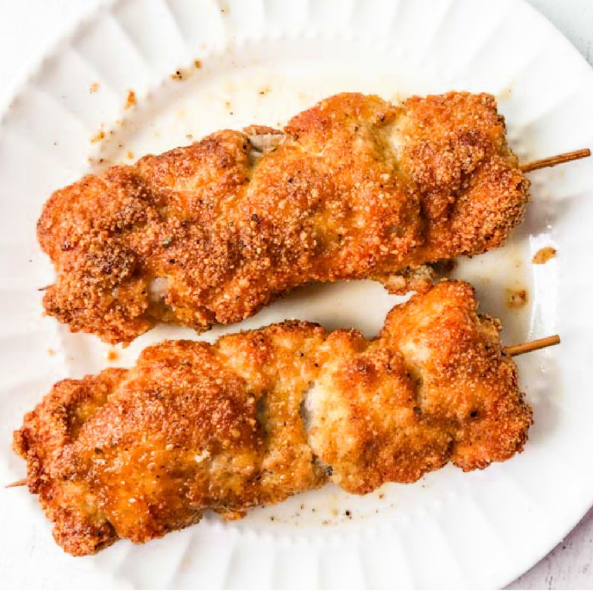 Breaded Chicken Skewers Recipe - Natasha's Kitchen