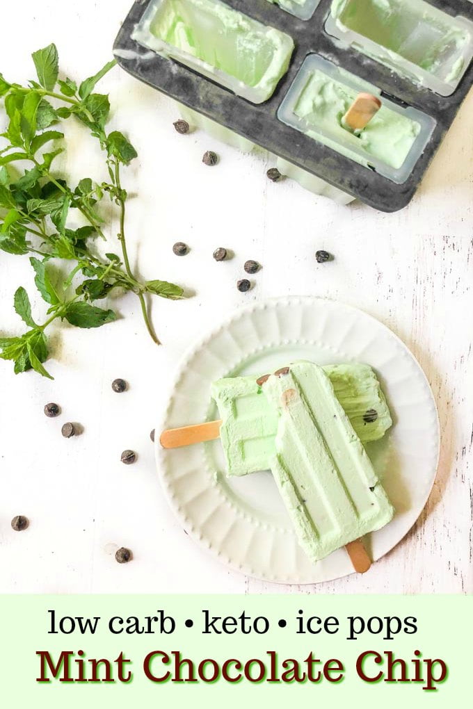 Mint Chocolate Chip Keto Ice Pops Easy Sugar Free Dessert! My Life