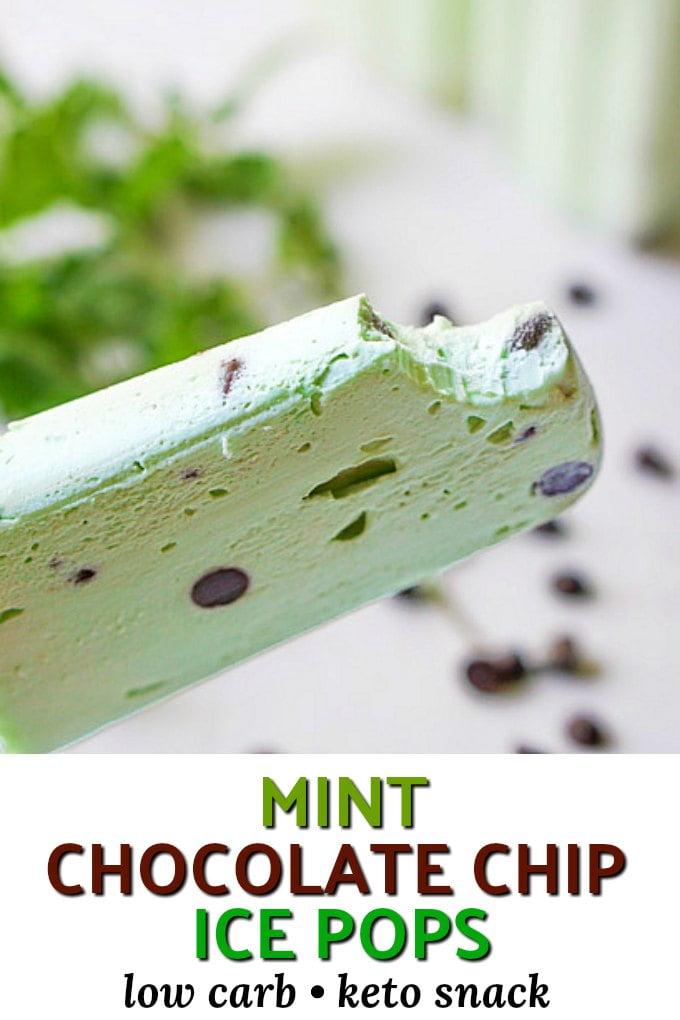 Mint Chocolate Chip Keto Ice Pops Easy Sugar Free Dessert! My Life