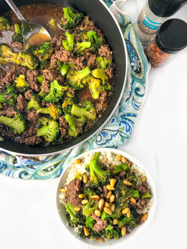 Keto Ground Beef and Broccoli Recipe easy keto dinner in 15 minutes!