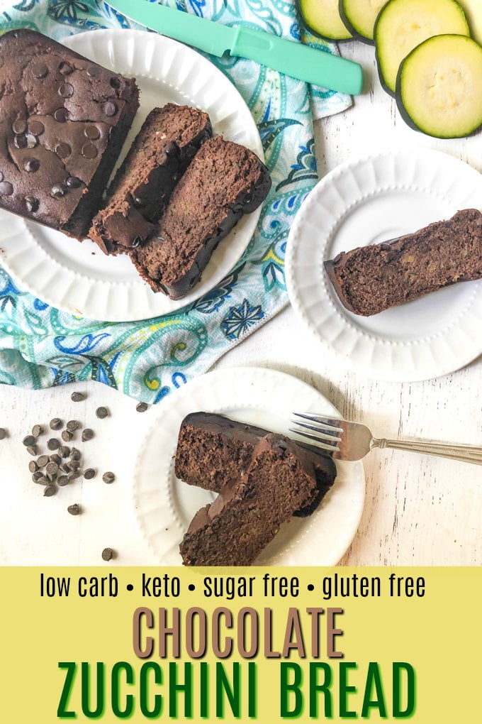 Keto Chocolate Zucchini Bread Recipe in the Blender gluten & sugar free