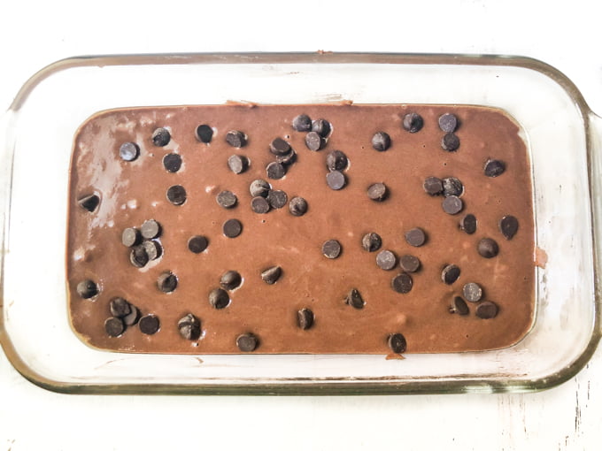 baked zucchini bread in loaf pan