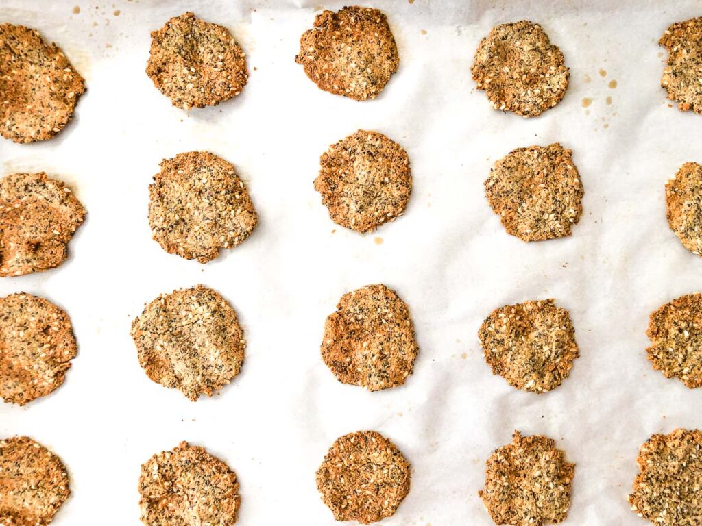 Easy Keto Cracker Recipe healthy, gluten free, high protein snack!