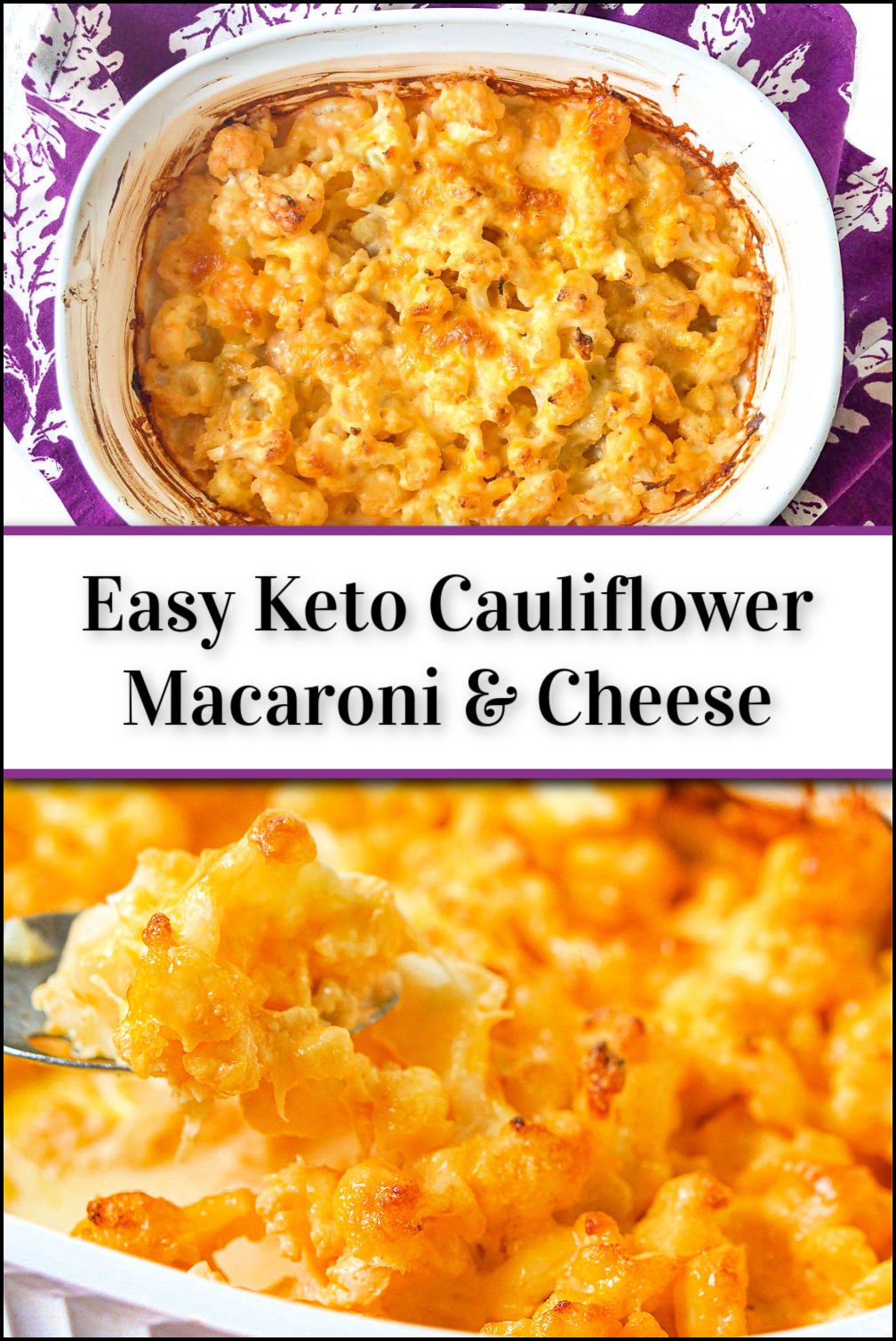 Keto Cauliflower Mac and Cheese Recipe | easy low carb side dish!