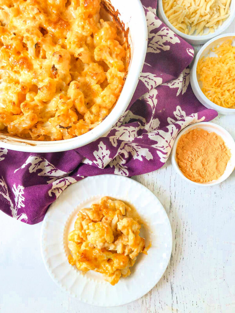Keto Cauliflower Mac and Cheese Recipe | easy low carb side dish!