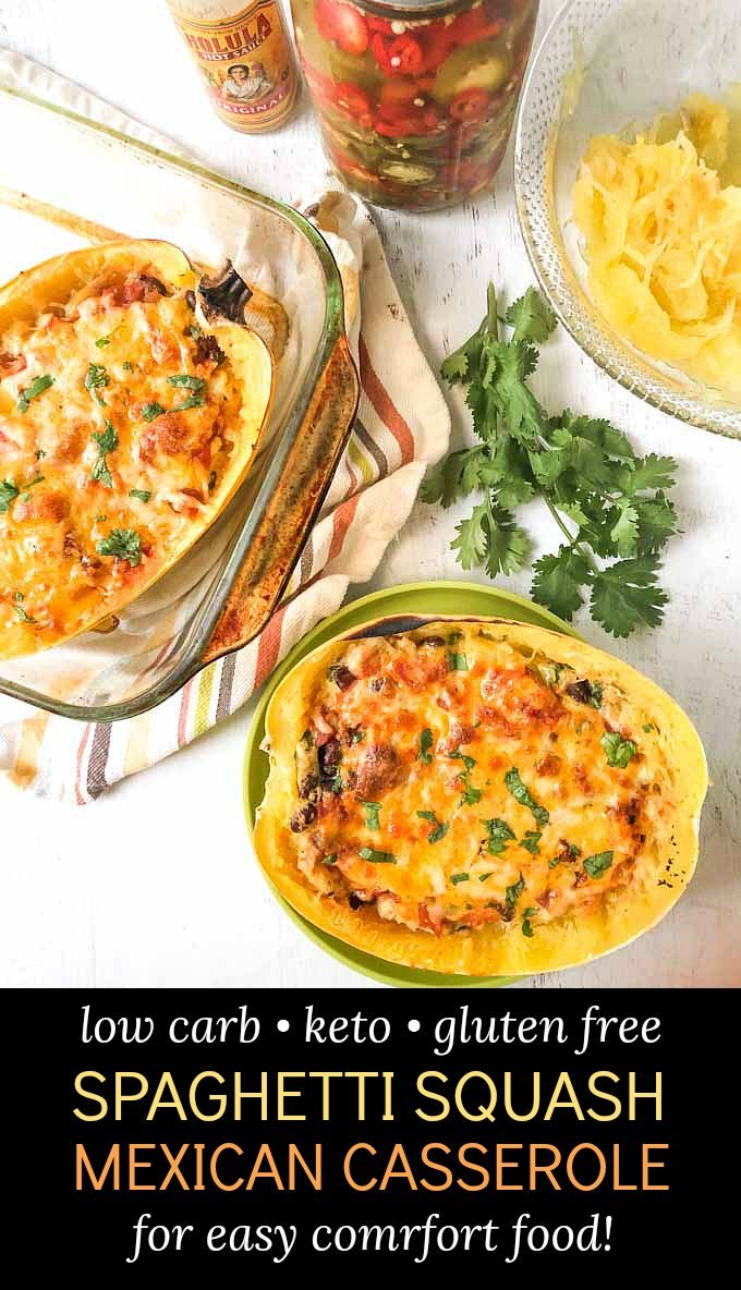 Keto Mexican Spaghetti Squash Casserole - easy low carb comfort food ...