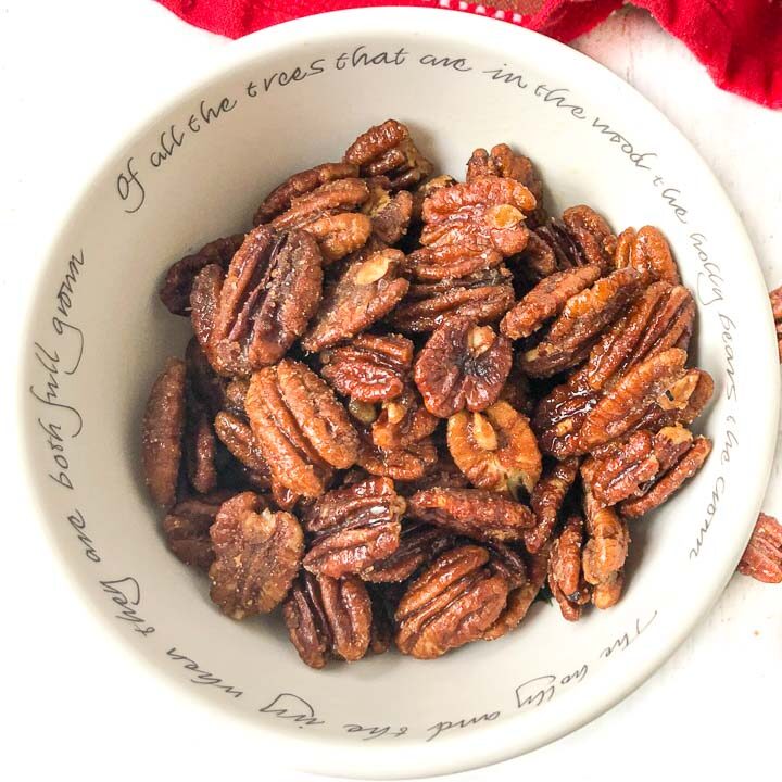 Sugar Free Keto Candied Pecans in 15 minutes