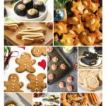 a collage of keto Christmas cookies with text overlay
