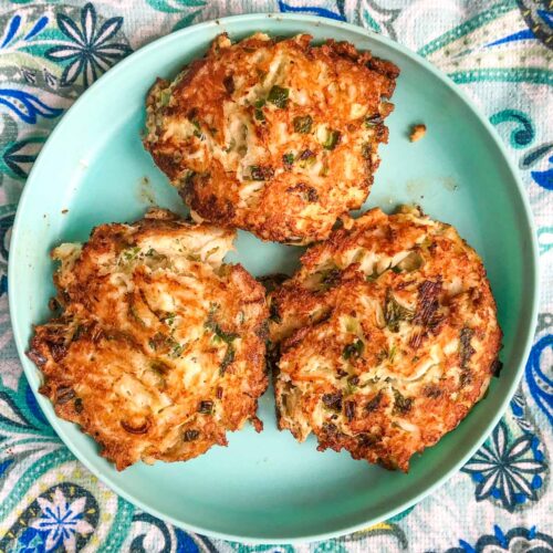 Keto Crab Cakes Recipe - easy low carb seafood dinner in 15 minutes!