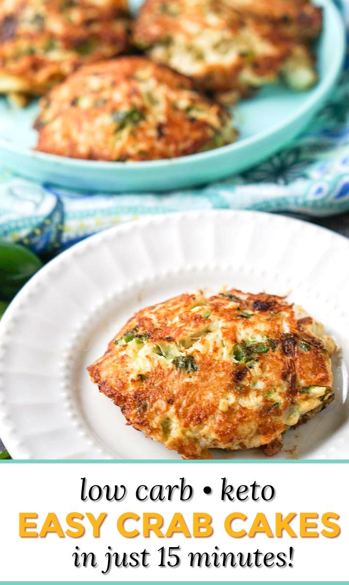 Easy Low Carb Crab Cakes With Jalapeno & Lime Done In 15 Minutes