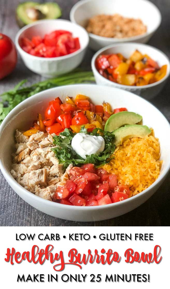 Healthy Low Carb Burrito Bowls - Kirbie's Cravings