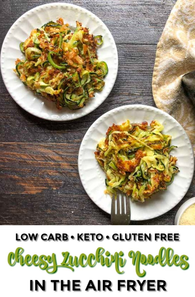 Keto Air Fryer Zucchini Noodles in the Air Fryer 3 ingredients, 15
