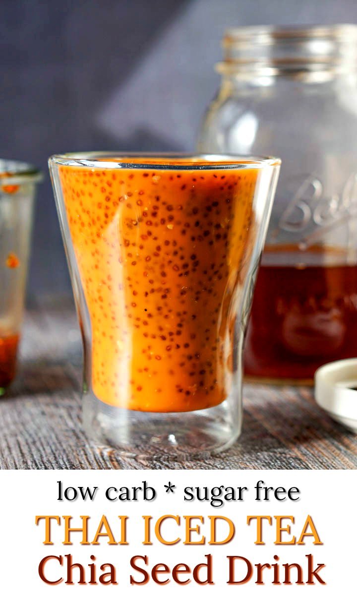 Low Carb Thai Tea Chia Seed Drink Recipe Easy & Healthy Snack My