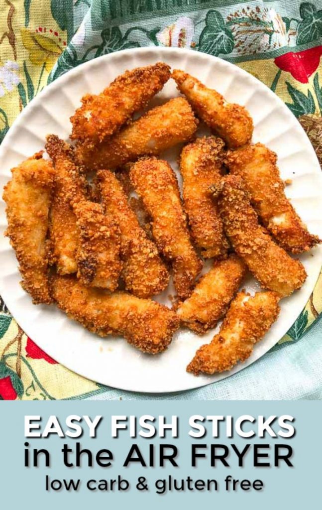 Keto Air Fryer Fish Sticks Recipe for an easy low carb seafood dinner