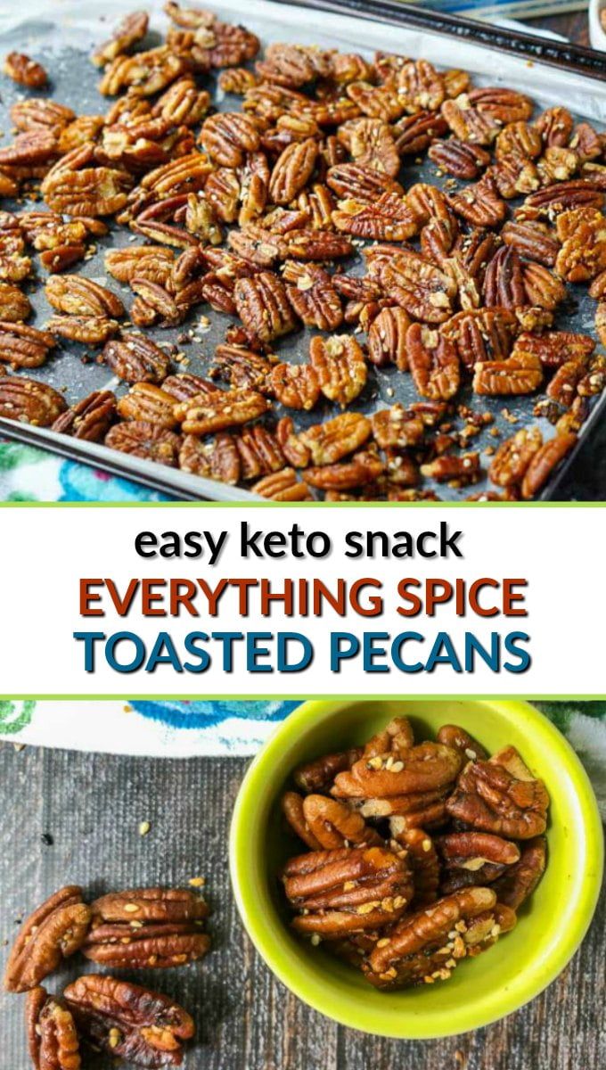 Low Carb Everything Spice Pecans great pretzel substitute!
