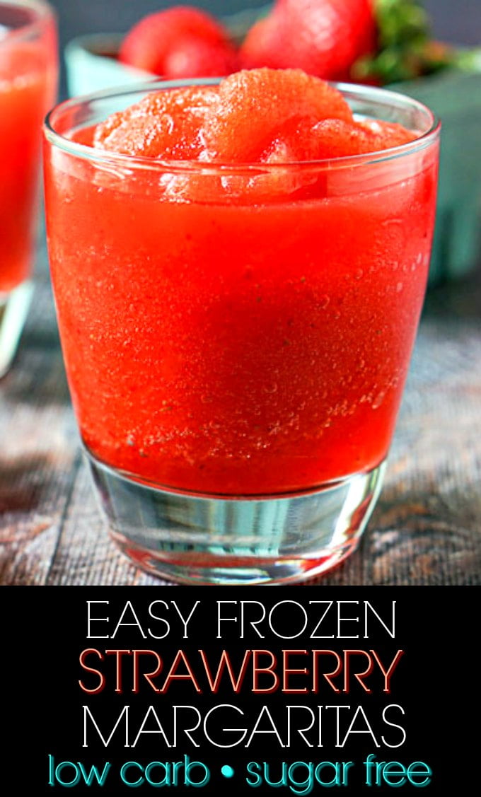 Easy Keto Strawberry Margarita Slush Recipe Skinny Summer Cocktails!