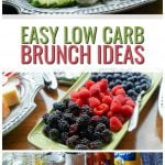 low carb brunch platters with Arnold palmer cocktail and text