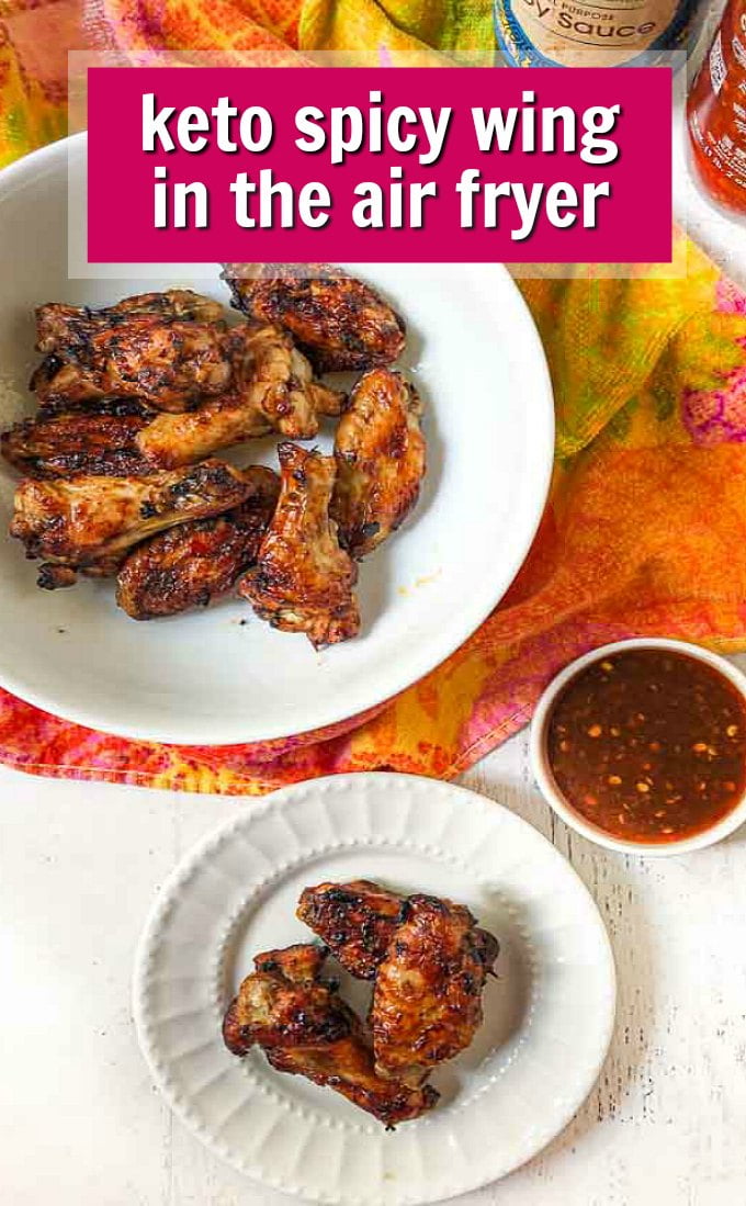 Keto Spicy Asian Wings In The Air Fryer From Frozen 4 Ingredients