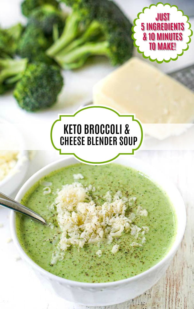 Keto Broccoli Cheese Blender Soup 4 Ingredients, 10 Minutes! My Life Cookbook