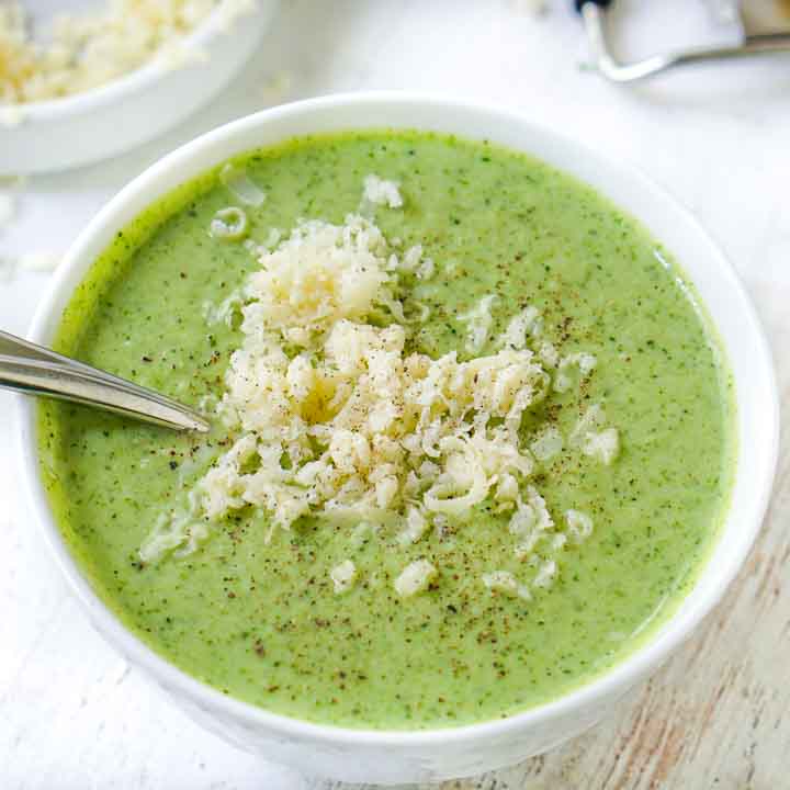 Keto Broccoli Cheese Blender Soup