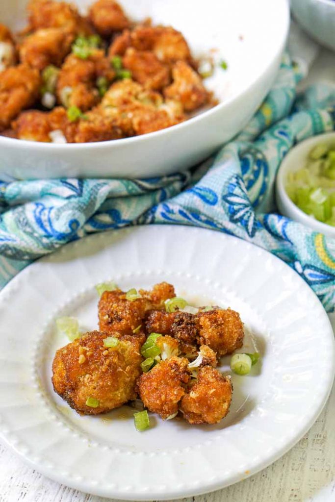 Easy Low Carb Asian Fried Cauliflower Made In The Air Fryer My Life